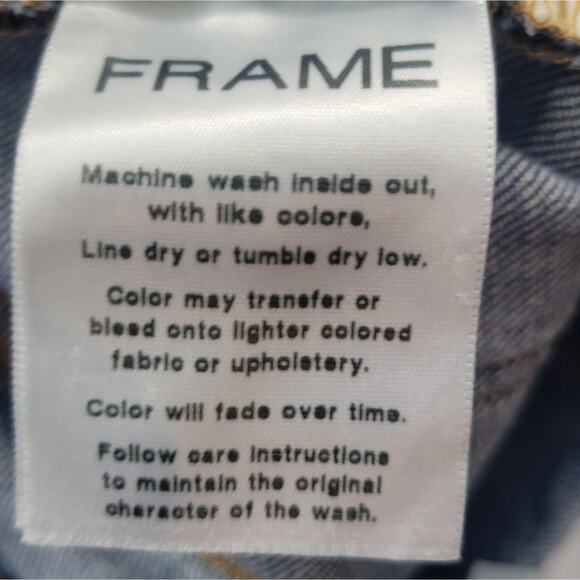 FRAME DENIM Le Beau Jeans Cleo Rips Size 27 - Picture 10 of 11
